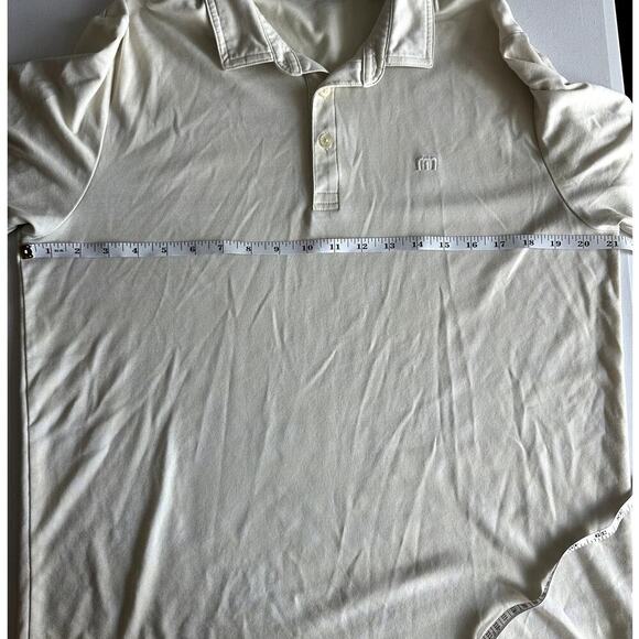 Travis Mathew Pale Yellow Legacy Golf Club Short Sleeve Gold Polo- L - Picture 7 of 9